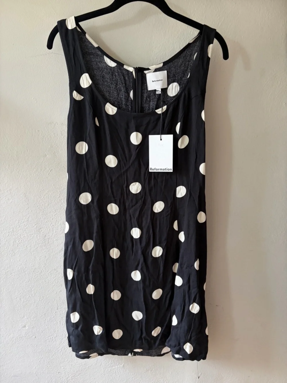NWT Reformation Noha Moon Dot Polka Dot Mini Dress - Picture 3 of 6
